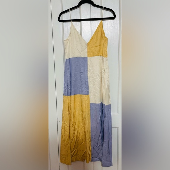 Rebecca Taylor Color-Blocked Twill Dress - Picture 6 of 10